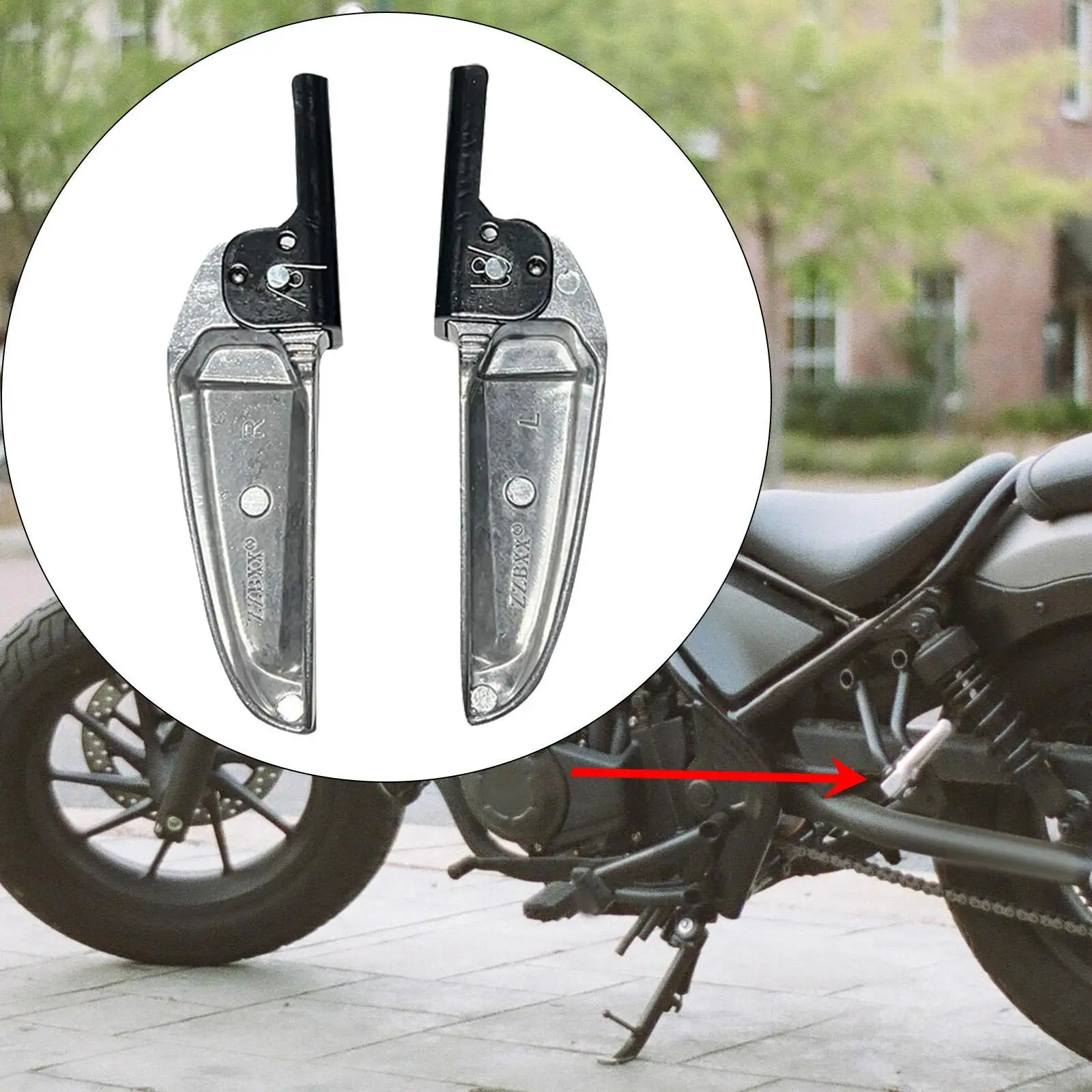 

2Pcs Motorcycle Rear Foot Pegs Peg Pedals Direct Replaces Spare Parts Pedal Pads