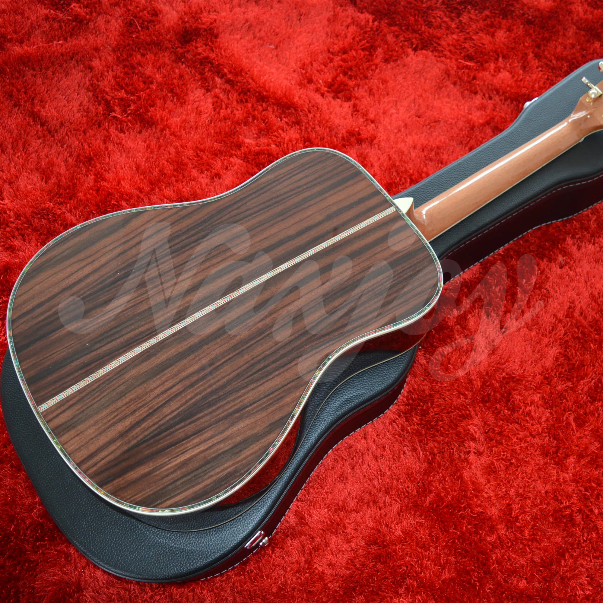 41 Inches D Type 45 Solid Cedar Acoustic GUITAR Rosewood Fingerboard and Body Electric Acoustic Guitar