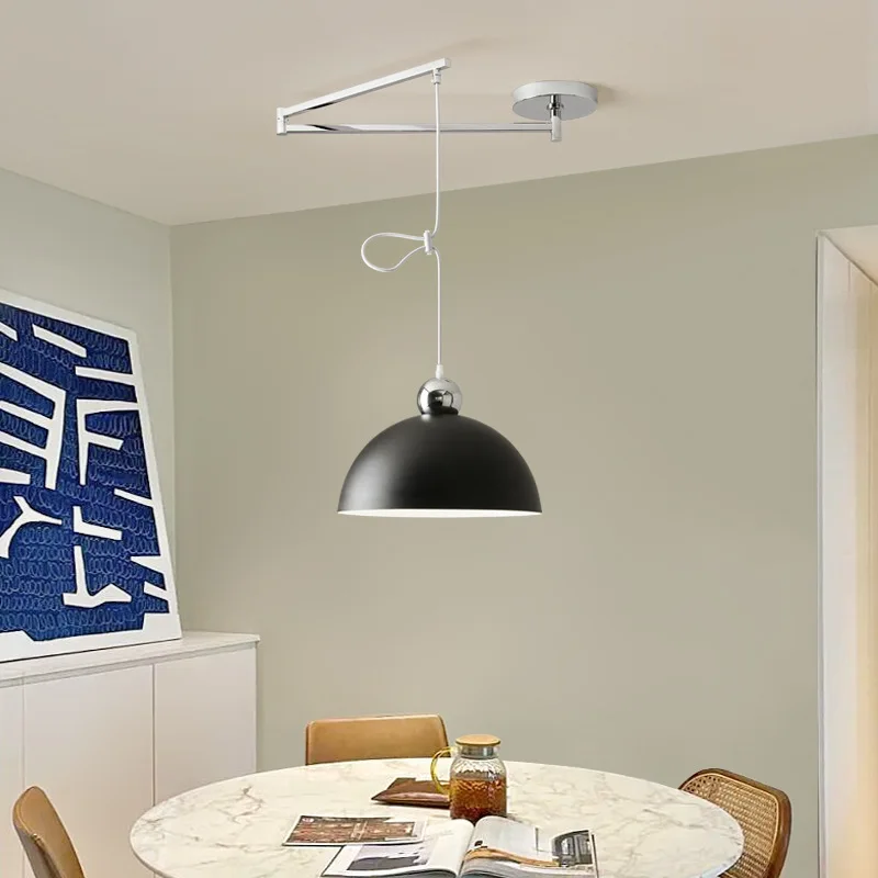 lampadas led ajustaveis com braco da lampada luz suspensa para mesa de jantar sala de estar bar restaurante cozinha shiftable e27 01