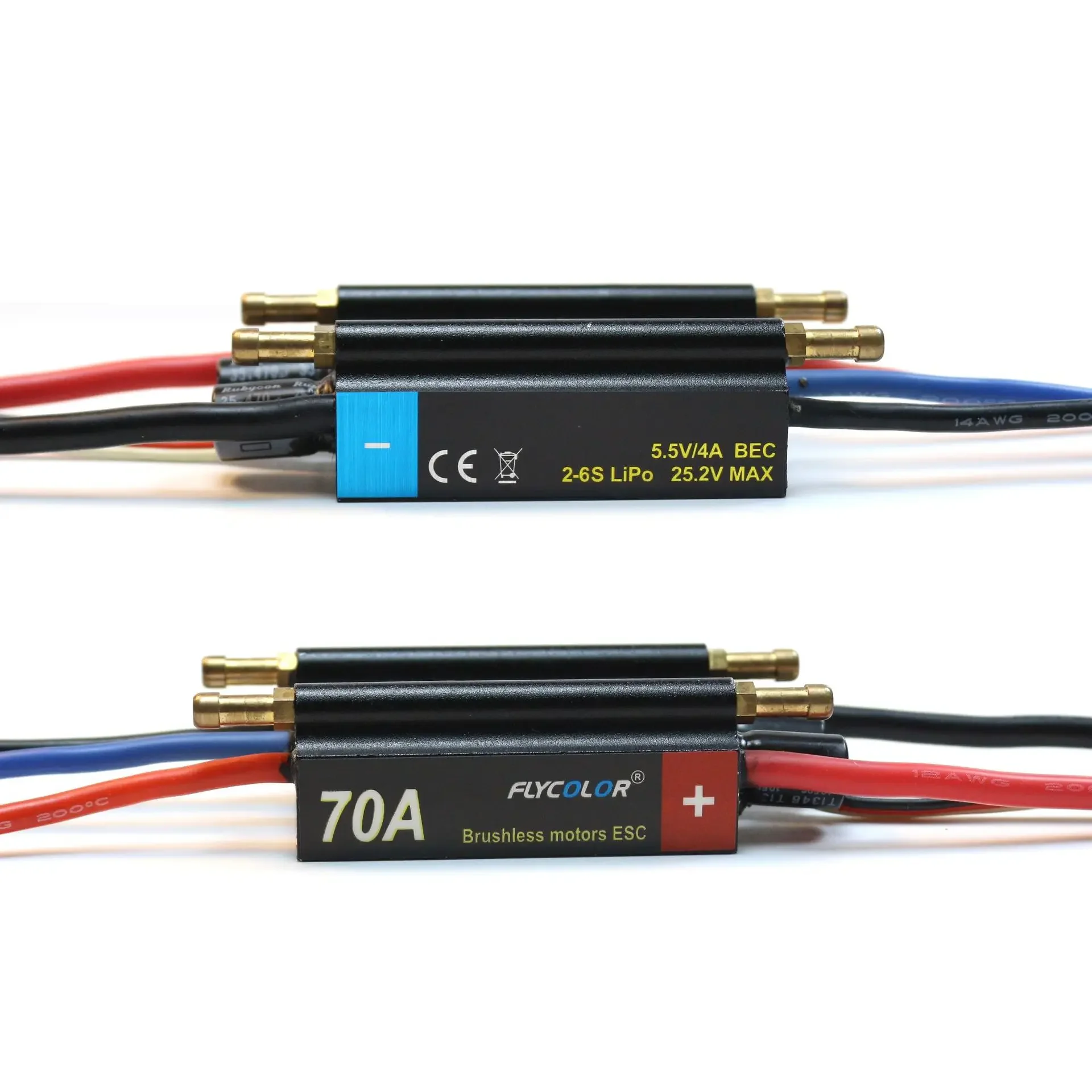 FlyColor 30A 50A 70A 90A 120A 2-6S Lipo Water cooling ESC with BEC Boat ESC Brushless Speed Controller ESC