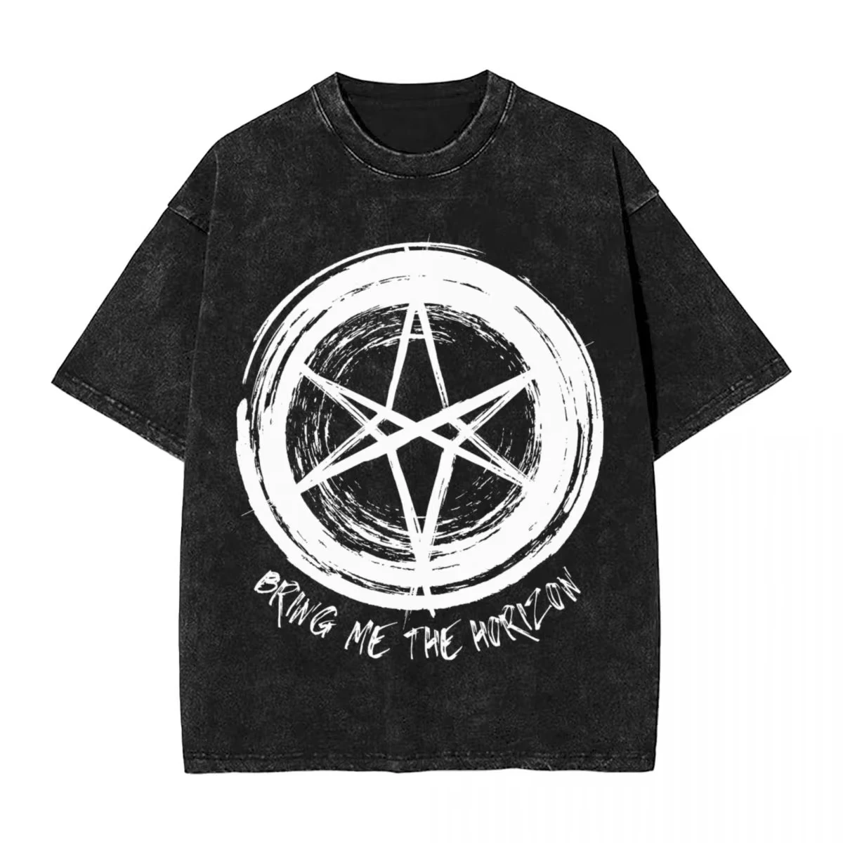 

Bring Me The Horizons T-Shirt Rock Music Harajuku T Shirts Short Sleeve Streetwear Tshirt Summer Men Women Washed Oversized Tees