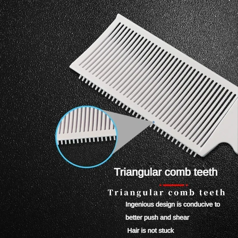 Men Flat Top Fading Comb Professional Barber Blending Clipper Hair Cutting Comb Heat Resistant Fade Comb Salon Styling Tools