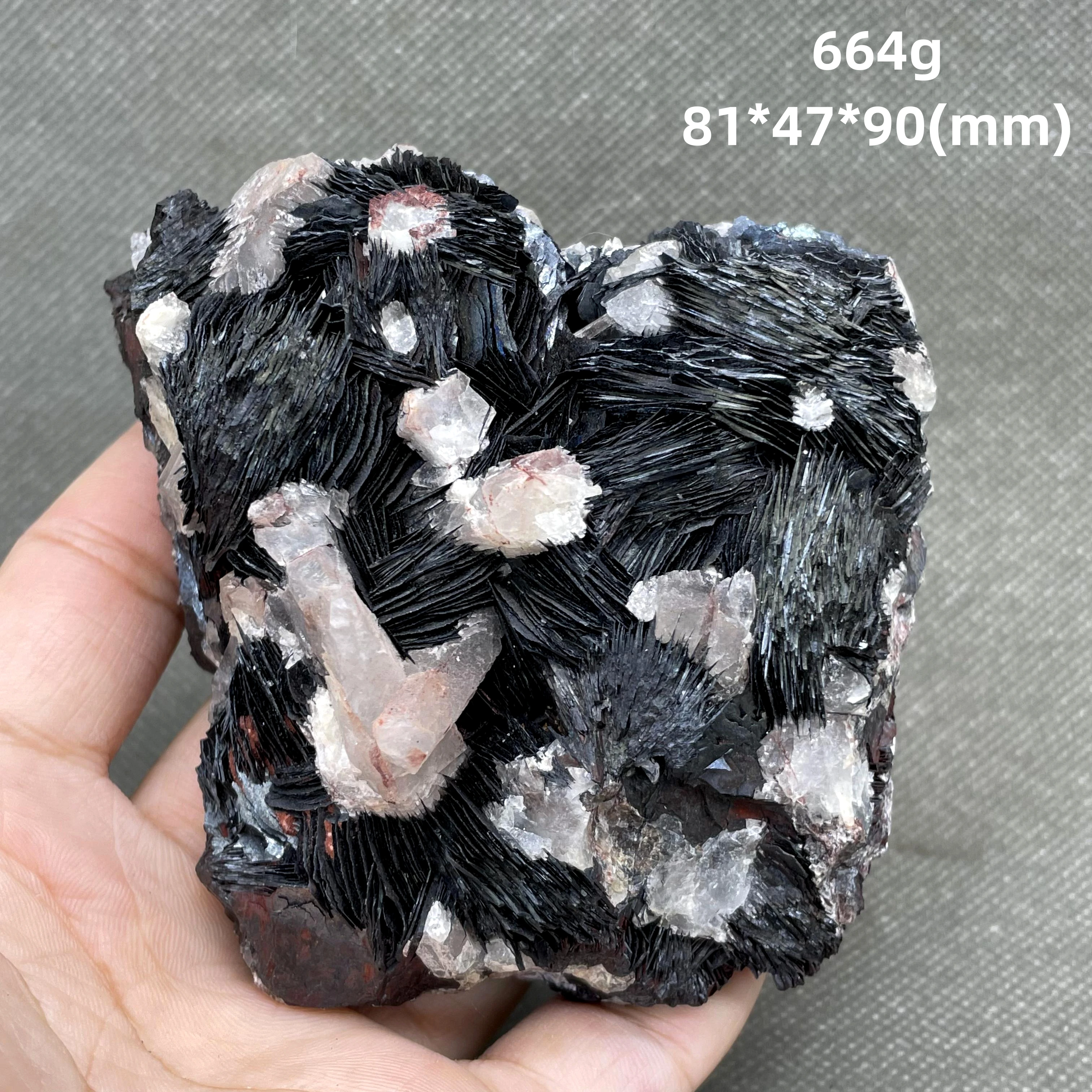 BEST! 100% natural crystal and specularite symbiosis mineral specimen crystal stones and crystals quartz healing crystal