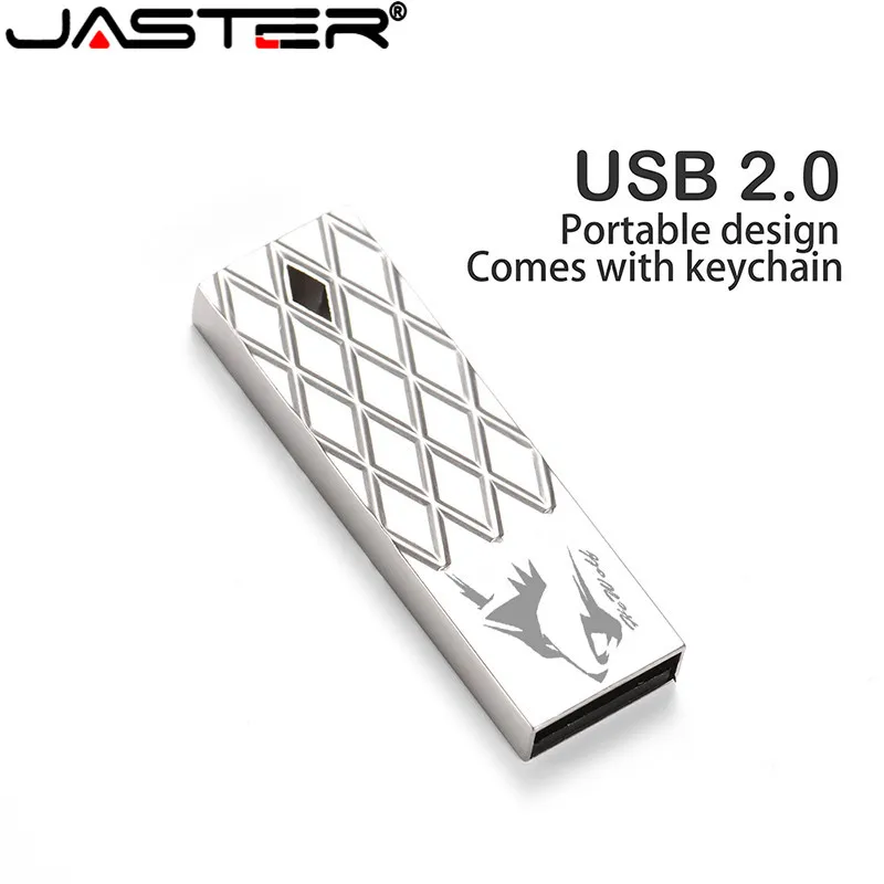 

Metal Can Be Customized USB Flash Drive 64GB Business Gift Pen drives 32GB Free Key Chain Memory Stick 16GB 8GB Silver U Disk