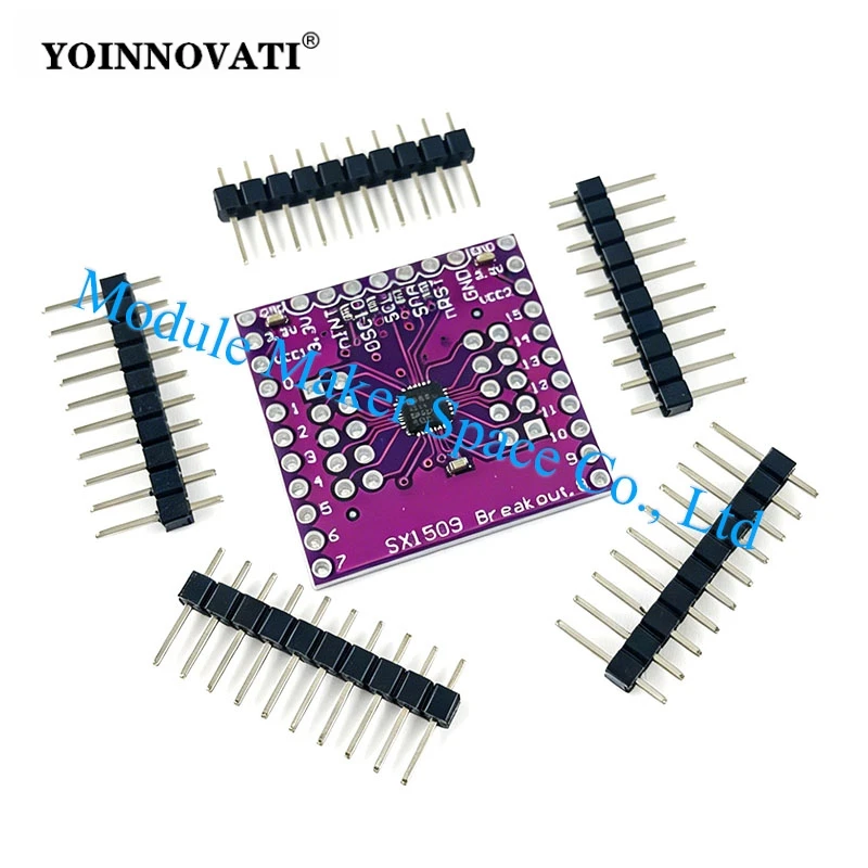 SX1509 16-Channel I/O Expander GPIO Module with LED Driver and Keyboard Matrix Scan I2C Adjustable Output Voltage Level