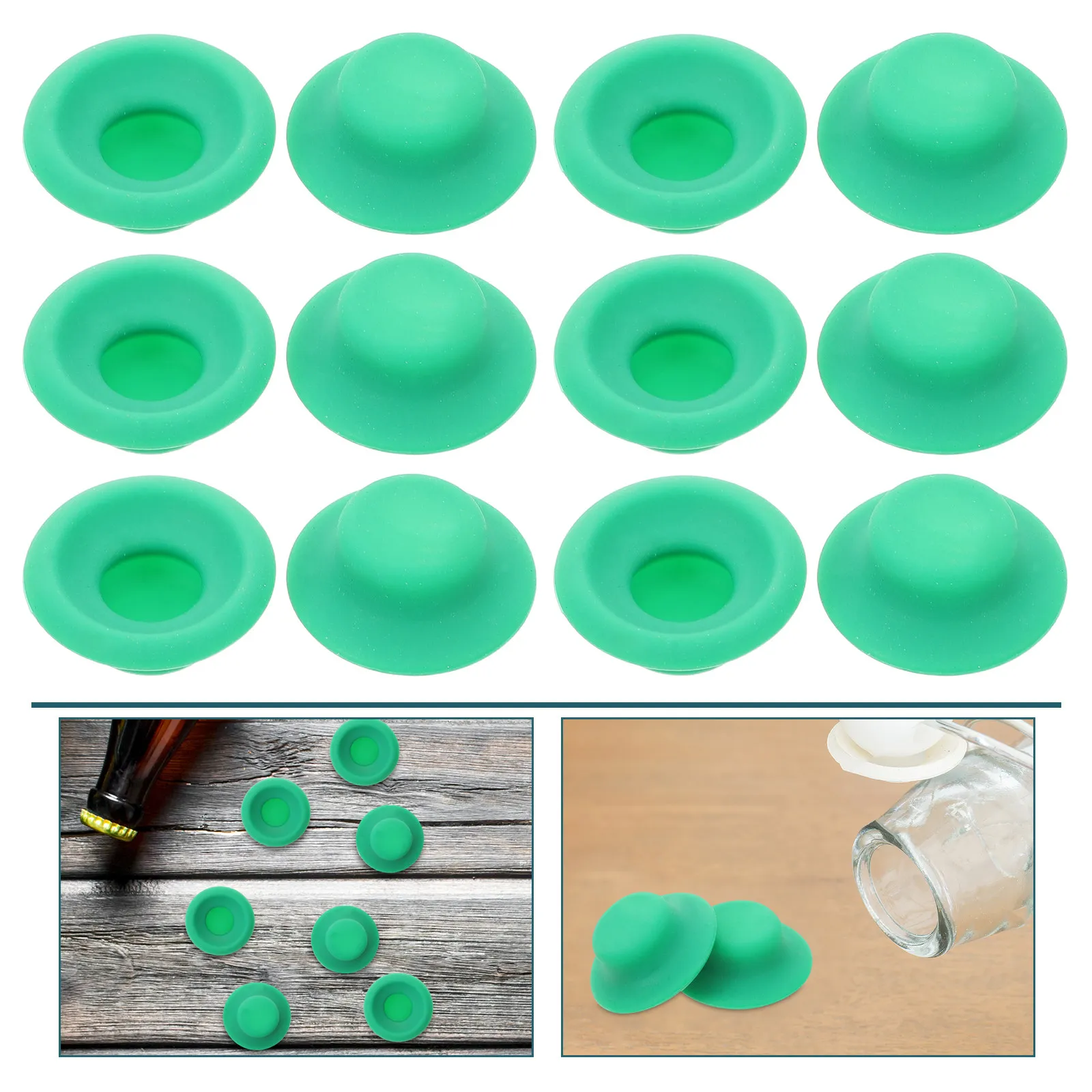 20Pcs Replacement Silicone Gaskets for Swing Top Bottles Leak-Proof Airtight Seal Cap Washers Beverage Bottle Stopper Set