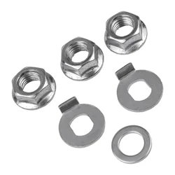 1 Set Nuts 12mm Steel E-Bike Hub Motor Safety Washer Front Rear Hub Motor For Electric Bike Scooter E-Bike Bicycle Accessories