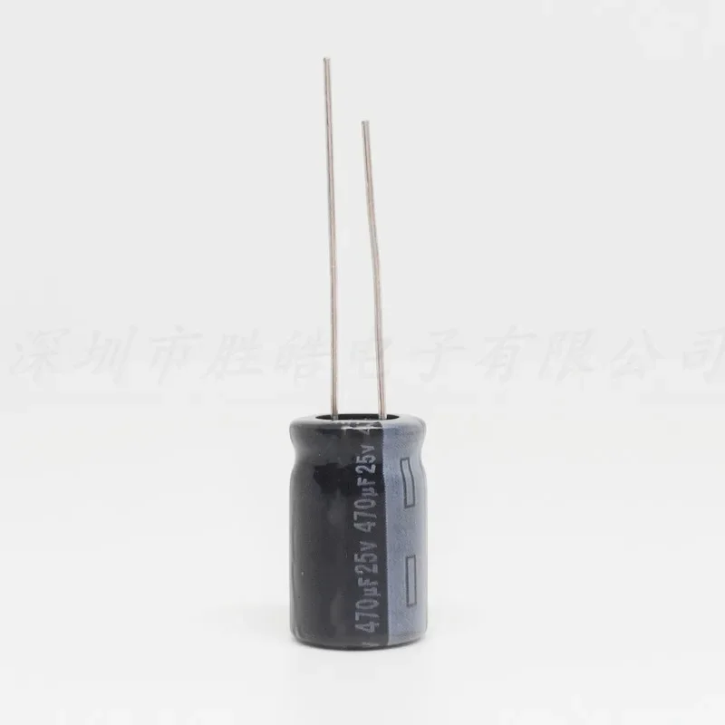 Capacitor eletrolítico de alumínio, 25V470UF Volume 8x12mm, 20Pcs, Novo