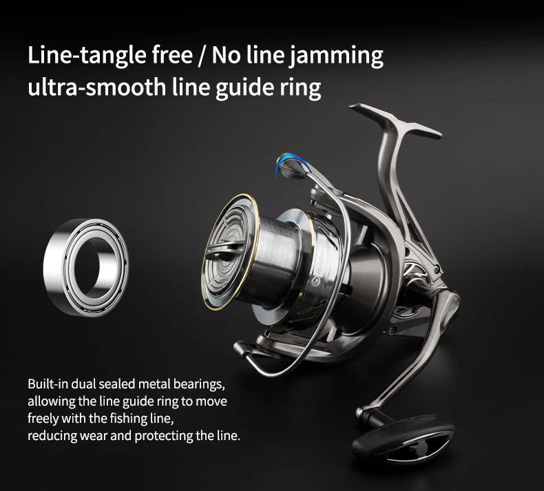 Huidiao KNIGHT ST Big Game Spinnrolle Surfcasting-Rolle 8000 9000 10000 12000 14000 25KG Max Bremskraft für Salzwasser – Detail 11