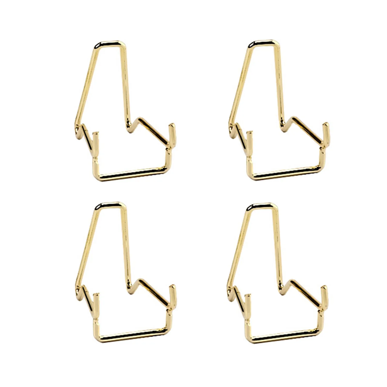 4Pcs Iron Mineral Display Stands Crystal Sample Holders Sturdy Showing Stands for Rocks Jewelry Decorations