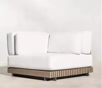 Outdoor leisure teak sofa combination