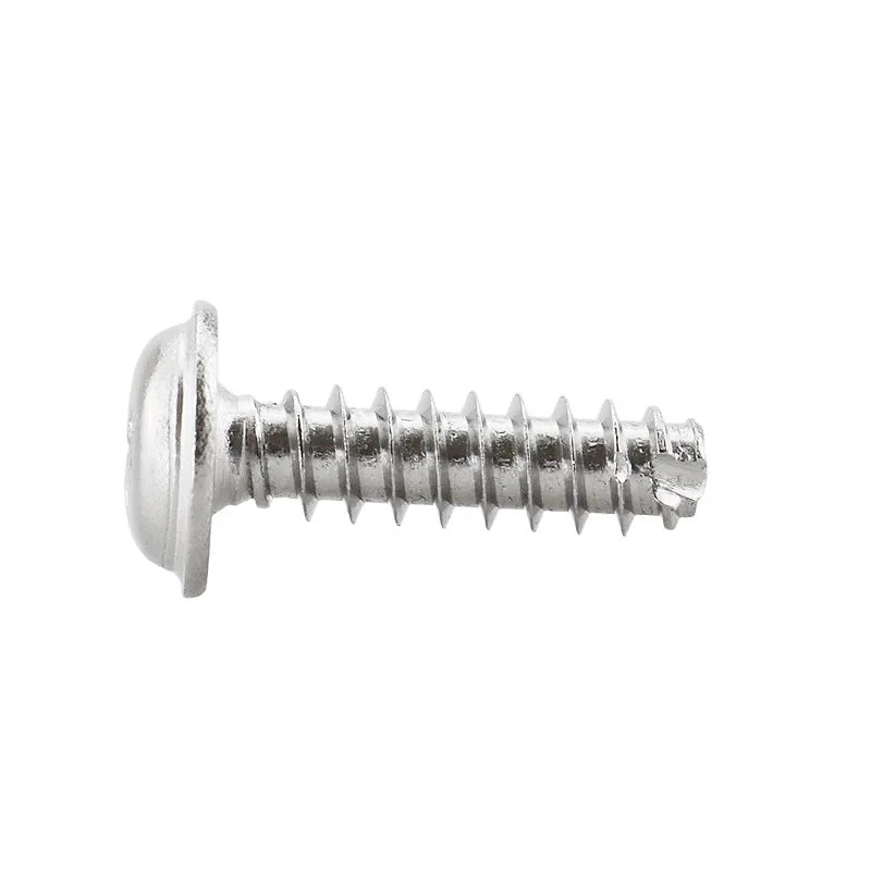 304 Stainless Steel M3 M4 Phillips Cross Pan Round With Washer Cut Tail Self-tapping Screws Bolts Length：5~12mm