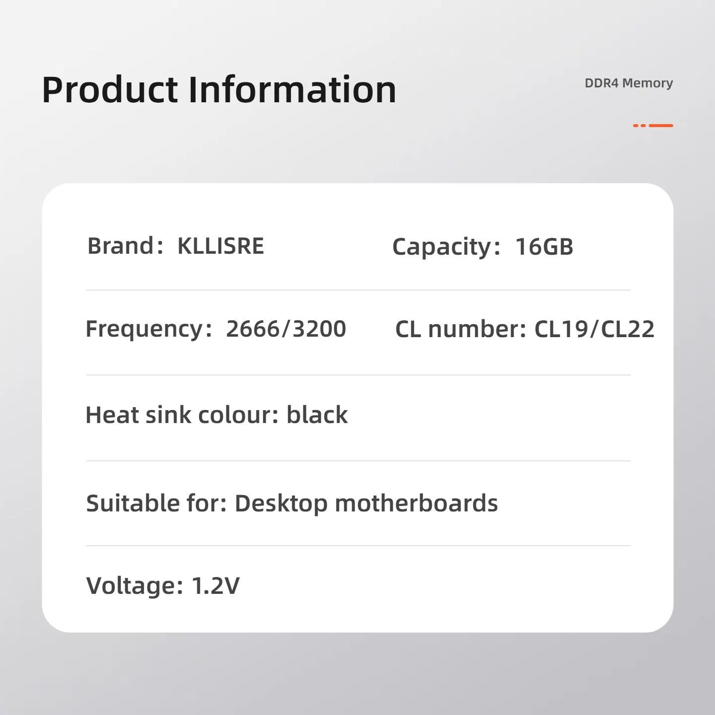 ذاكرة Kllisre DDR4 16GB 2666MHz 16G 3200MHz ذاكرة الوصول العشوائي المكتبية Dimm عالية المتوافقة مع Memoria #6