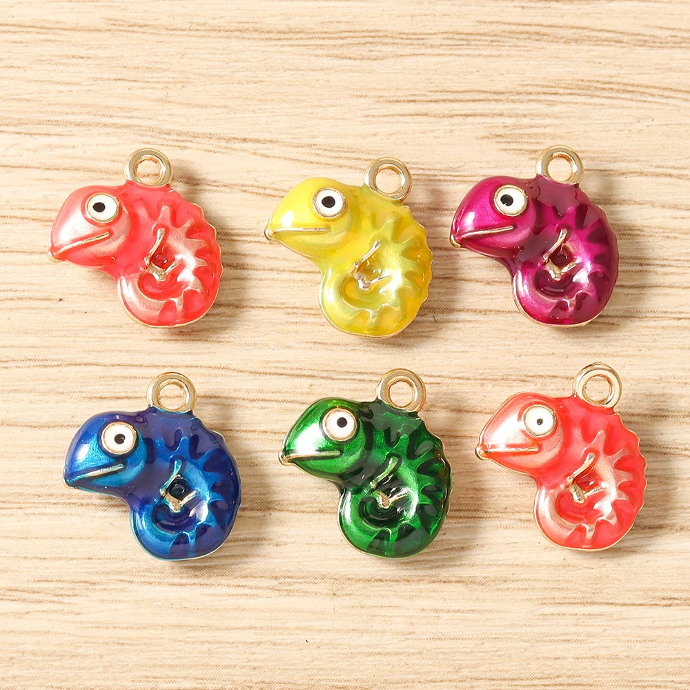 5pcs 14x15mm Cartoon 3D Enamel Marine Life Lobster Charms Pendants for Jewelry Making Earrings Necklaces DIY Crafts Accessories