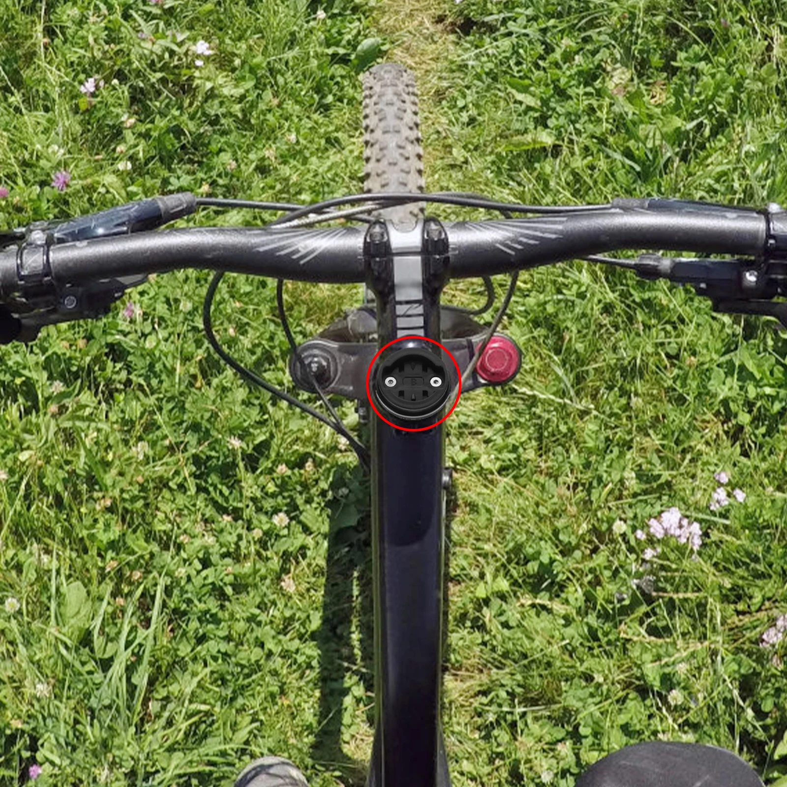 

Aluminum Alloy Bike Computer Mount Wahoo Stem Mount For Bicycle Front Camera Holder Stem Top Cap Device Bracket