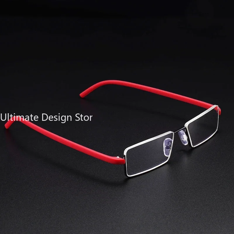 TR90 Presbyopic Glasses Man Blue Light Reading Glasses Men Metal Square Glasses for Sight Plus Lenses Oculos +1.75+2.25+2.75