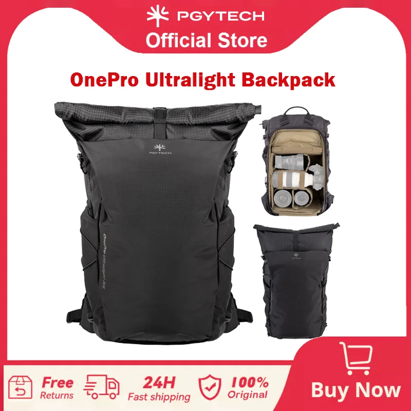 PGYTECH OnePro Ultralight Camera Backpack  Expandable Camera Bag for Photographers Outdoor Travel with Rain Cover