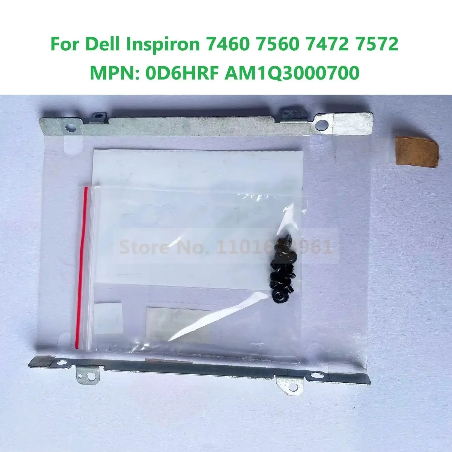 2.5 Inch HDD SSD Hard Drive Caddy Frame Tray Bracket Holder for Dell Inspiron 7460 7560 7472 7572 PN: 0D6HRF AM1Q3000700