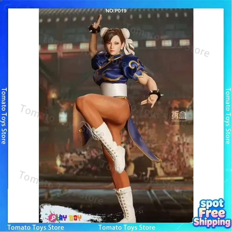 PLAY TOY for Street Fighter Chunli Fighting Goddess Arcade Game Fan 1/6 Scale Mobile Doll Soldier Handheld Model Toy Gift