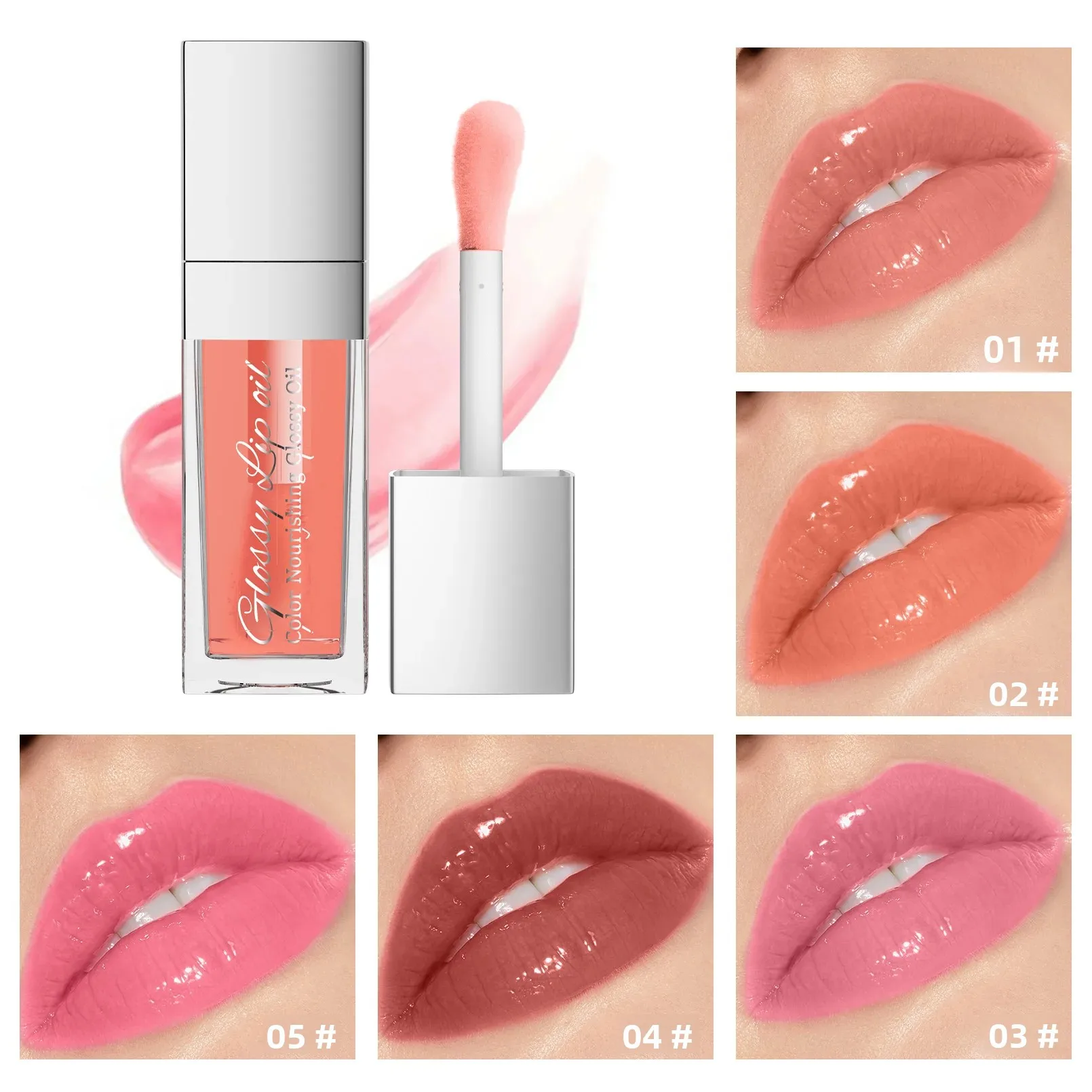 ビタミンEシアバター配合、唇に優しいリップグロウオイル。深く栄養を与え、軽くベタつかず、ふっくらとした唇へ。