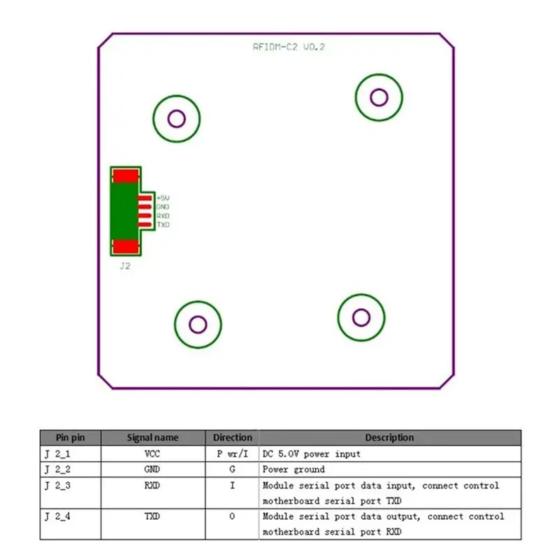 ●RFID Reader Mini Embedded Module RF Antenna Integration Module 13.56Mhz RFIDM-C2 Read/Write Module