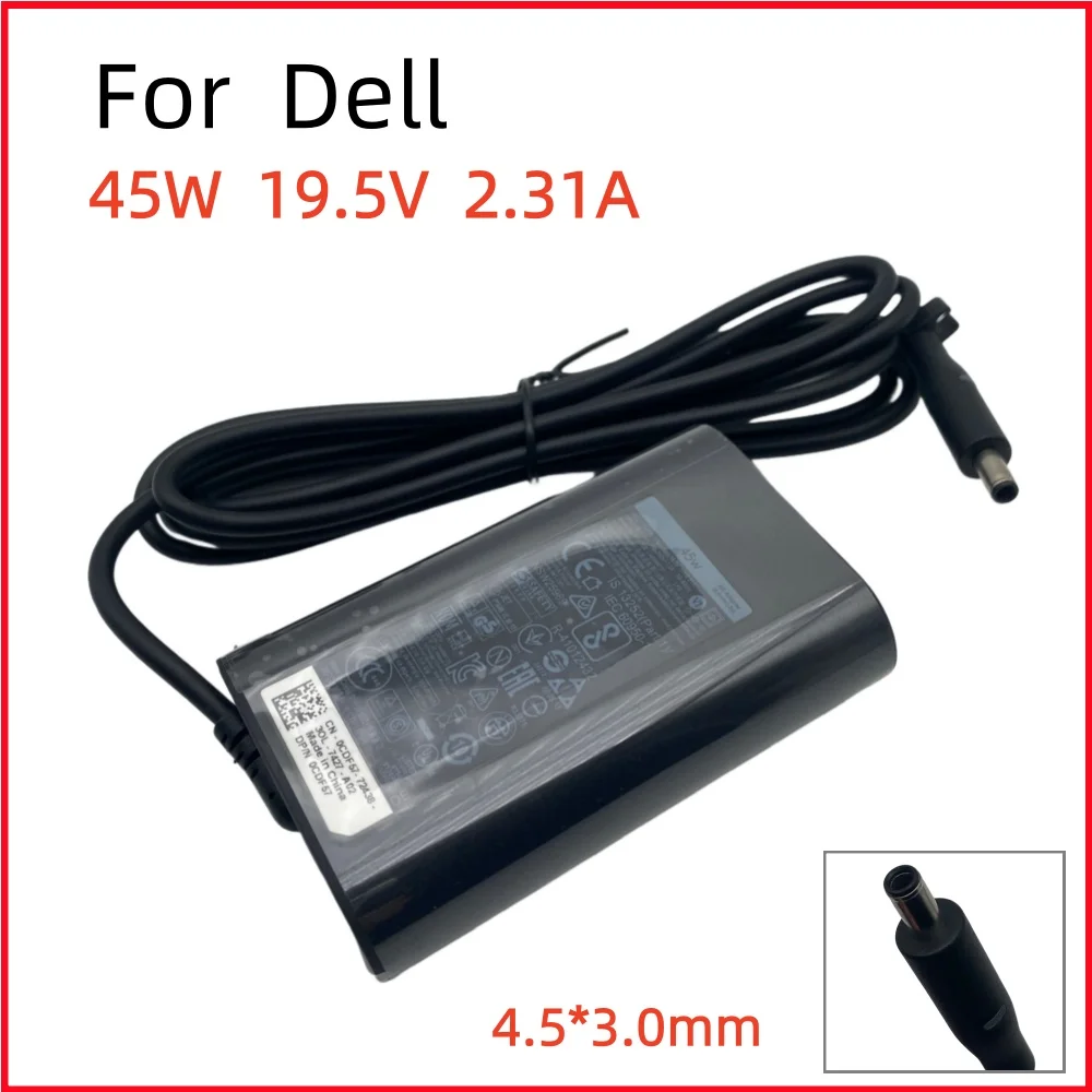 Cargador adaptador para ordenador portátil, 19,5 V, 2,31a, 45W, para Dell XPS 12 13 L321X 9350, fuente de alimentación para portátil DA45NM140 LA45NM140 HA45NM140