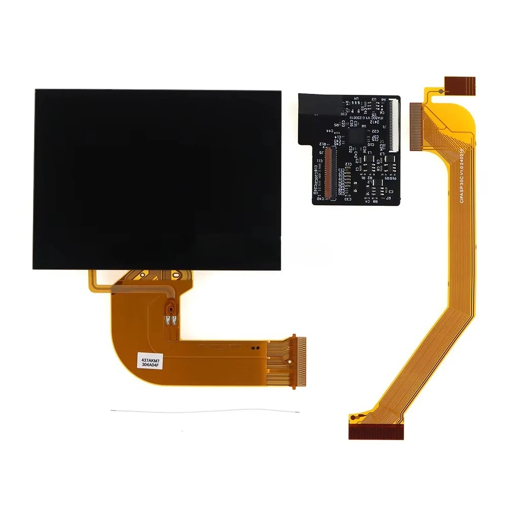 For GBA SP V3.0 Highlight IPS LCD Screen Adjustable 5-Level Brightness Plastic Material for Game Console