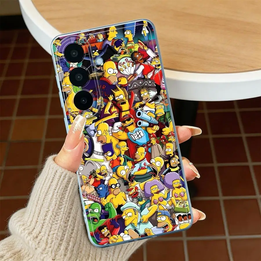 Phone Cover Case for Samsung Galaxy S26 Ultra S20 Plus S21 S25 Edge S23Ultra Note 20 Ultra 10 S22 FE S23 Ultra S-simpsons