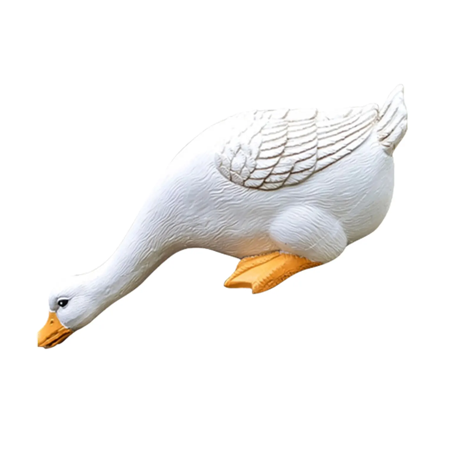 HOT Lovely Duck Shape Resin Craft Cute Charming Decor Lightweight for Families Friends Gifts