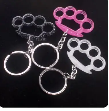 Kpop Five-pointed Star Cross Fairy Dumbbel Hidden Button Brass Knuckle Shape Pendant Necklace Coquette Y2k  Jewelry for Women