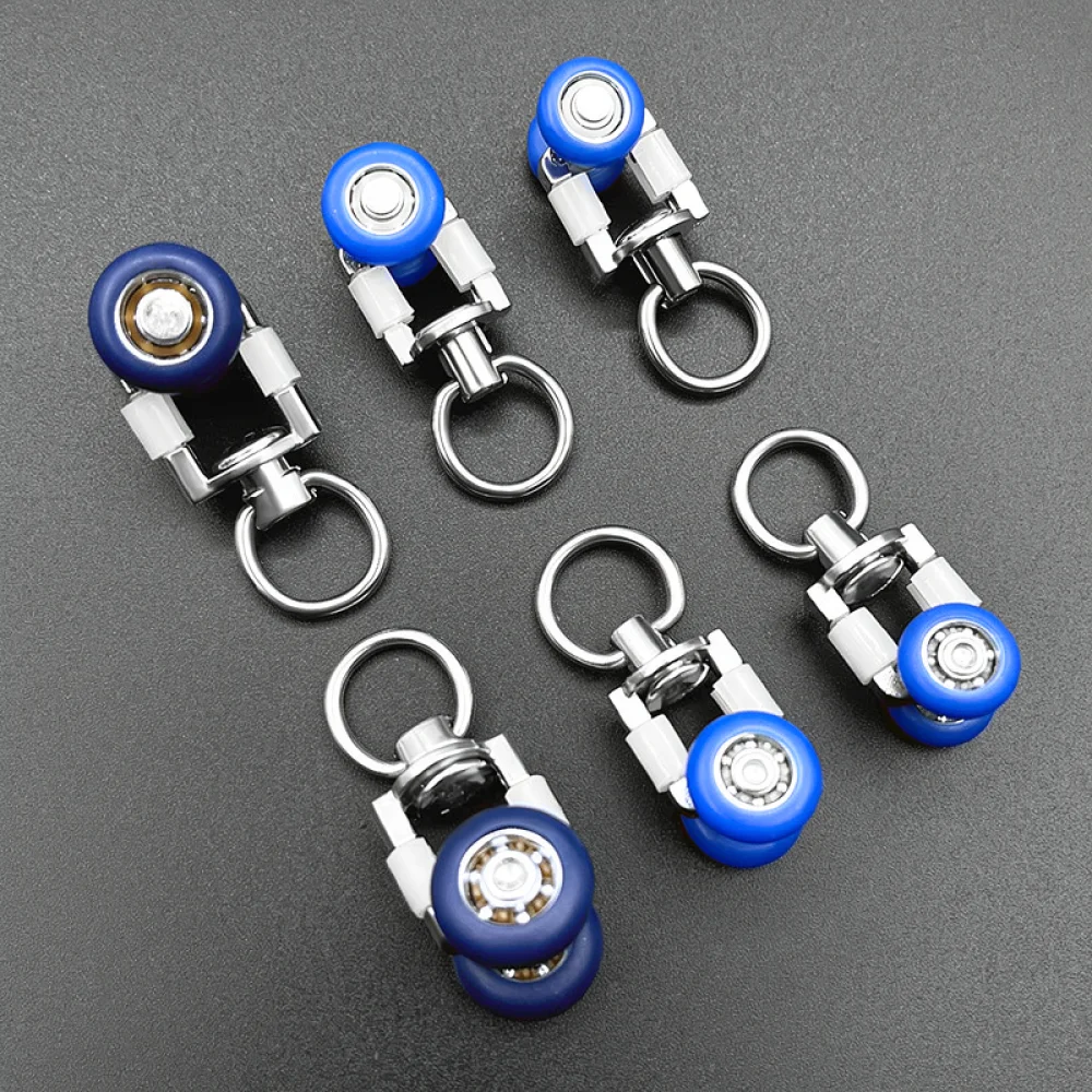 Stainless Steel Curtain Pulley Silent Universal Rail Glider Roller Household Window Drapery Hardware Accessory Fittings