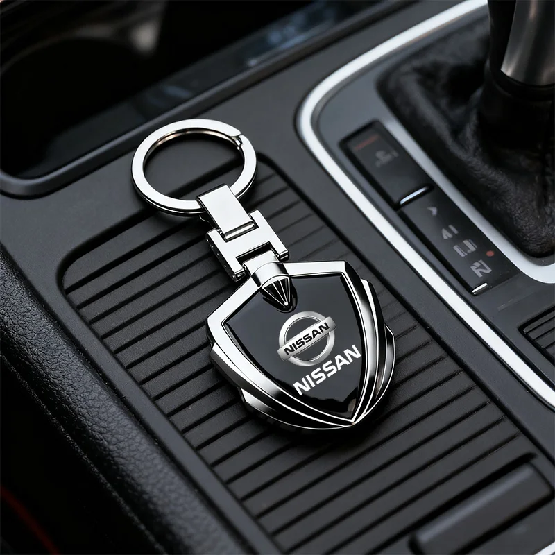 1 unidad Nuevo Llavero Metálico 3D con Logo de Coche para Nissan Qashqai X J10 J11 Trail Tiida Teana Skyline Juke X-trail Almera