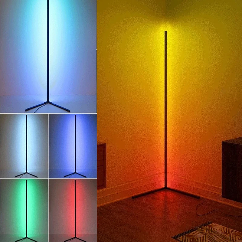 Tuya RGB LED Floor Light, Colorido, Controle Remoto, aplicacua Inteligente, Ambiente De mando Moderno, 160cm