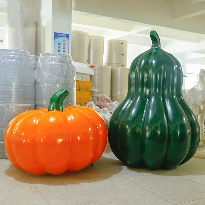 Outdoor pumpkin simulation work in progress Cheap fruit Children's kindergarten Shopping mall floor decoration ornament