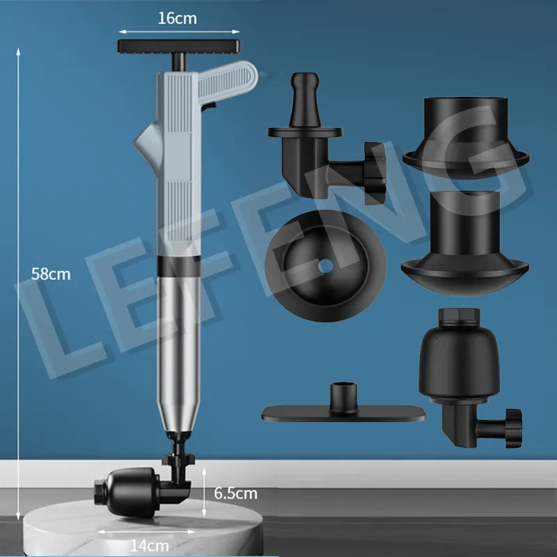 Unblocker Pneumatic Plunger Toilet Air Pressure Pump Plungers Drain Defender Unstopper Smart Click For Cannalization Display