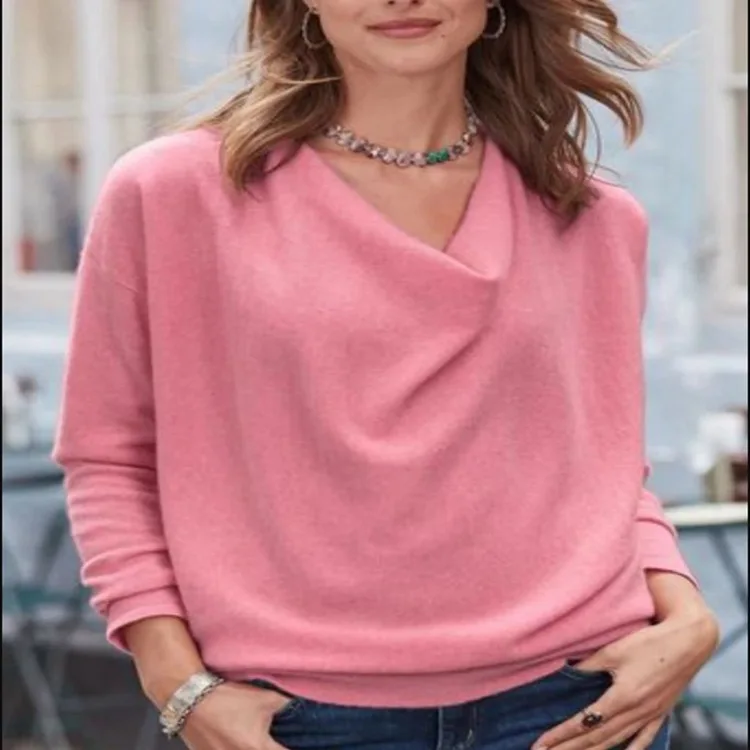 All-match Elegant Shirring Female Pullover Shirt Autumn Winter Woman S-3XL Long Sleeve Solid Swing Collar Slim Blouse Female Y2k