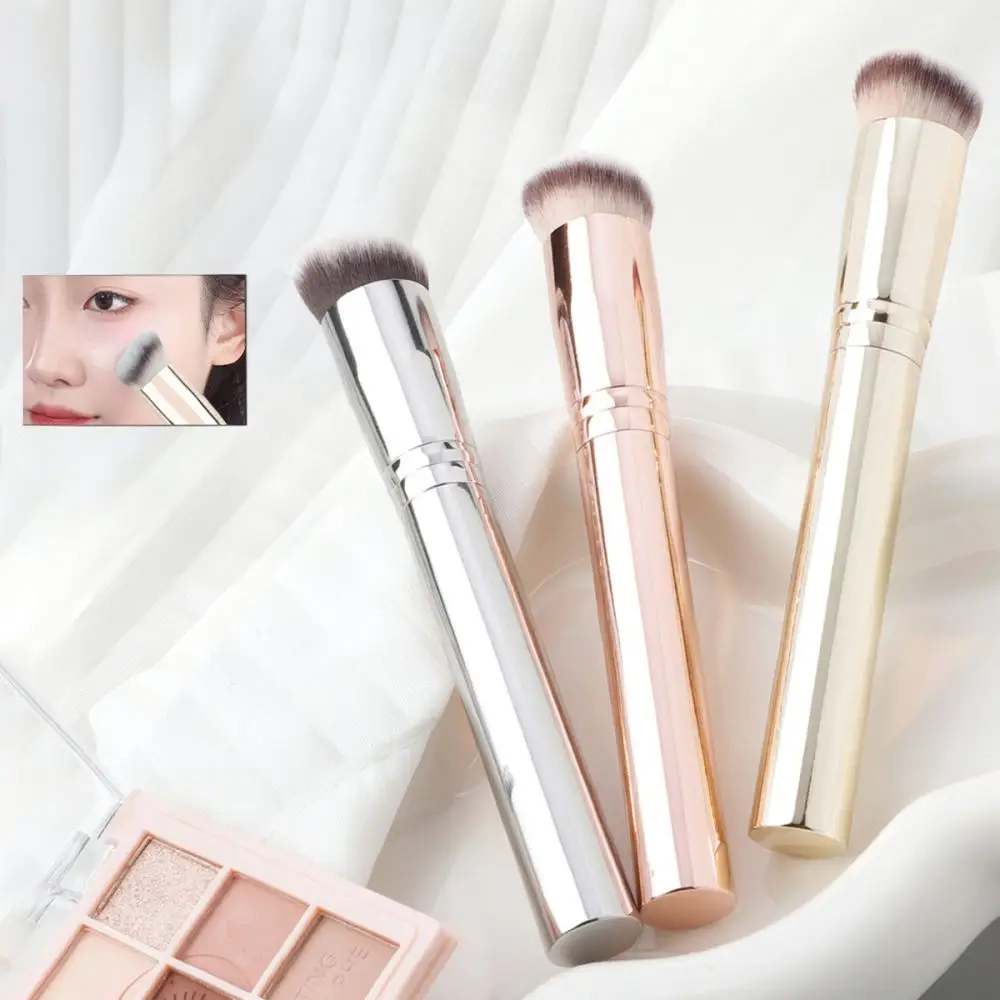 Makeup Concealer Brush Angled Precision Bristles For Under Eye Nose Contour Application Soft Synthetic Fiber Professional Tool