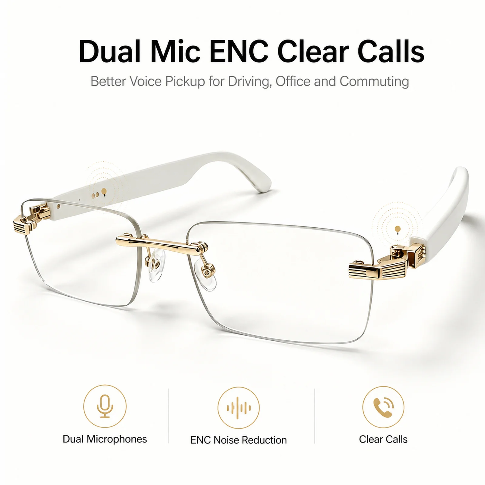 AI Smart Bluetooth Glasses Sunglasses Smartglasses Open Ear Audio Dual Mic ENC Photochromic UV400 Blue Light for Driving Use