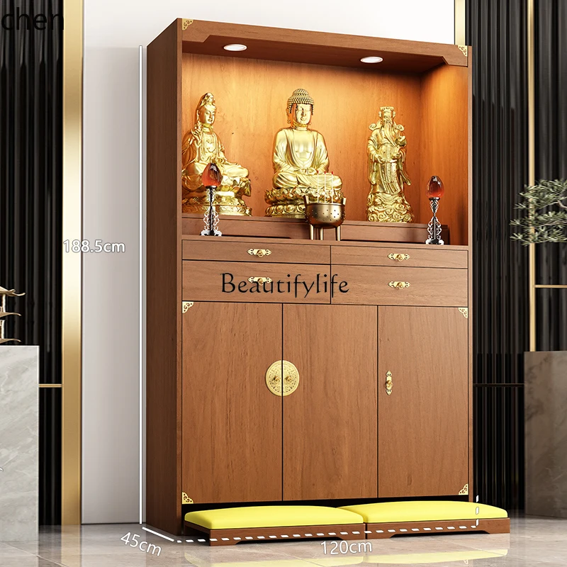 

Santuffo buddista semplice piccolo armadio verticale tavolo da portata santuario Bodhisattva Dio della ricchezza armadio dec