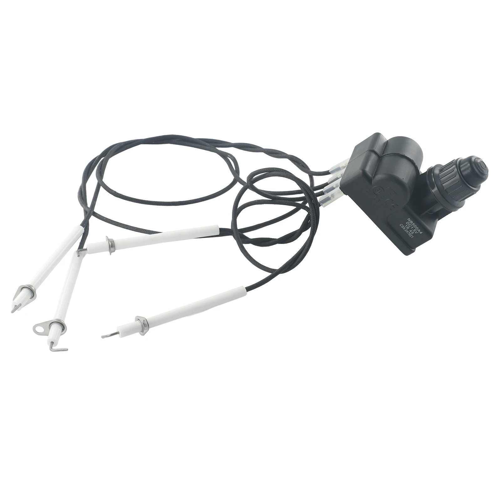 Grill Ignitor System for 28 Inch Griddle with 4 Outlet Tact Switch and 4 Replacement Ceramic For Ignition Pins