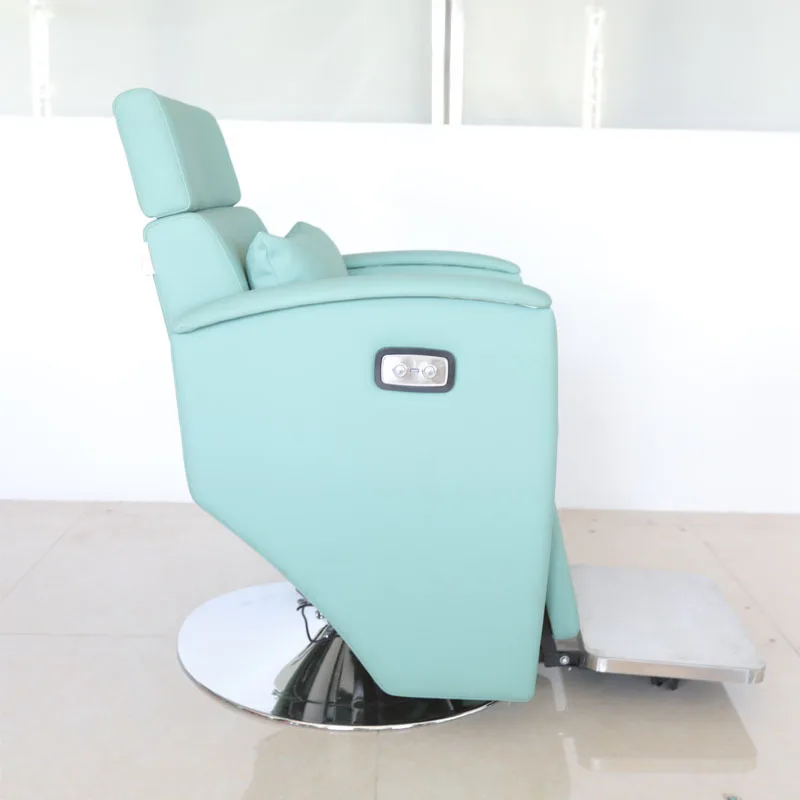 DSA high-end hairdressing shop barber chair electric reclining hairdressing chair hair salon special large chassis chair