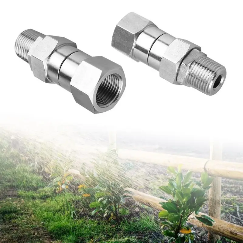 41XB Áp Lực Phụ Kiện 3/8 ''NPT Nam Ren Lắp Khớp Xoay Thép Không Gỉ Đầu Nối Nhanh Chống Rỉ 14Mm