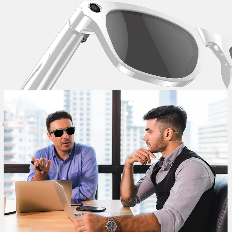 نظارات Xiaomi الذكية 6K HD كاميرا تصوير الصور والفيديو مع عدسات متغيرة الألوان بطارية 260 مللي أمبير عدسة متغيرة الألوان