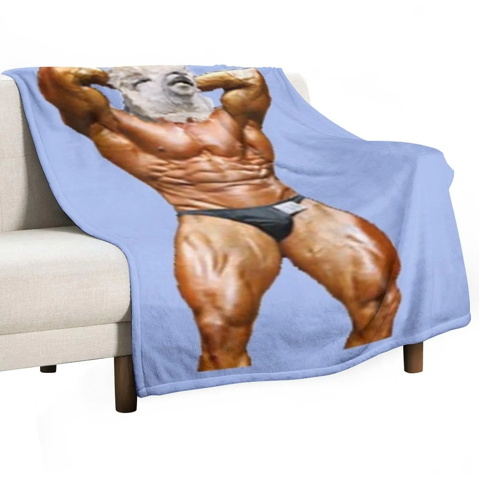 Bodybuilder Llama Throw Blanket bed plaid Cute Plaid Camping wednesday Blankets