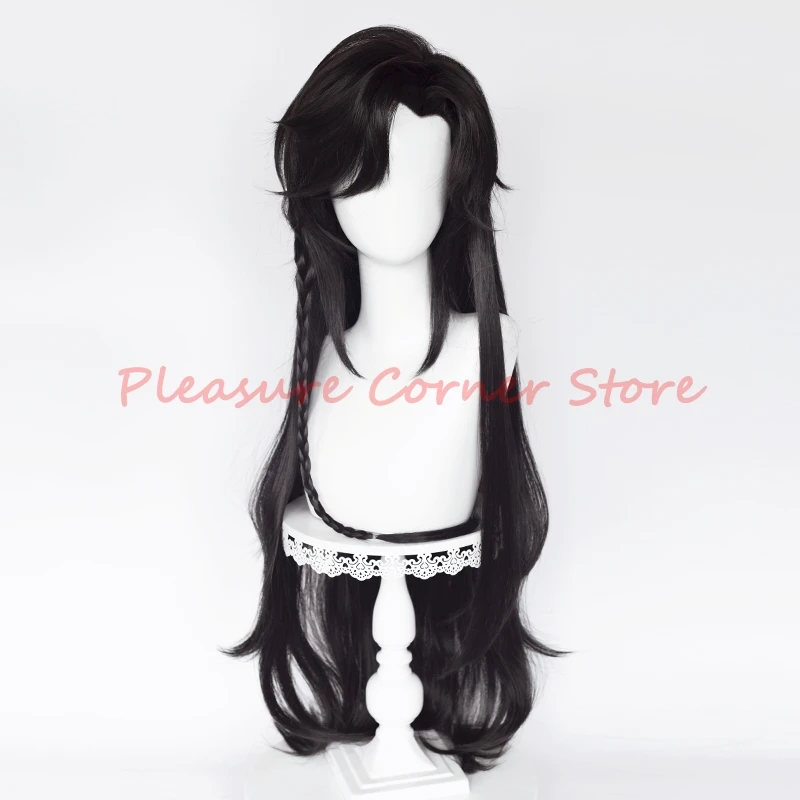 Hua Cheng San Lang Wig Heaven Officials Blessing Cosplay Tian Guan Ci Fu Cosplay Black Wig Huacheng Heat Resistant Synthetic Wig