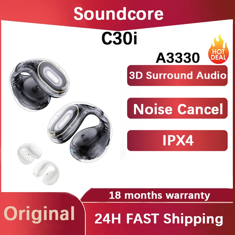 Soundcore الأصلي C30i سماعات أذن مفتوحة الأذن كليب على سماعات بلوتوث سماعة لاسلكية تعمل بالبلوتوث سماعات لاسلكية سماعة #1