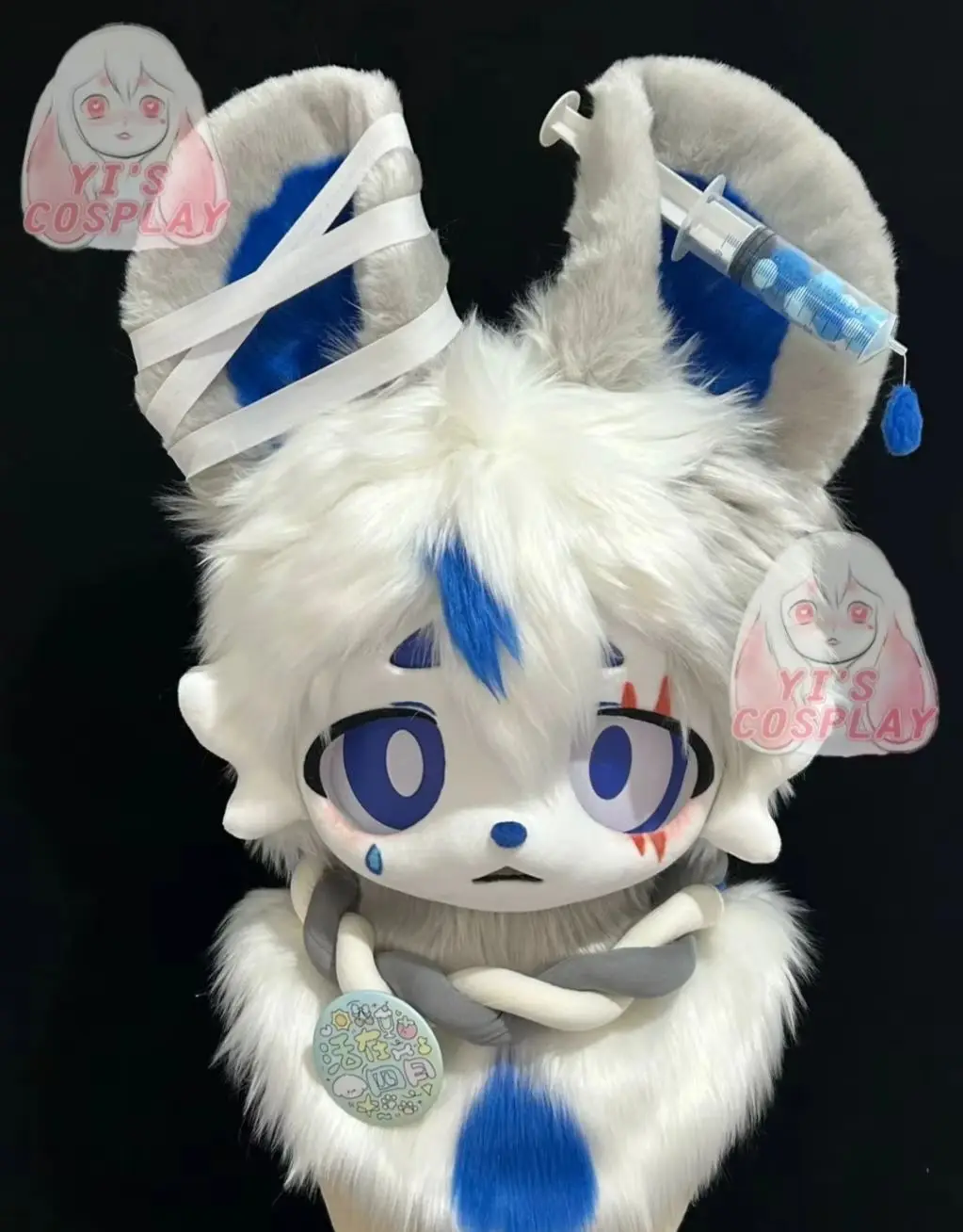 

Yis cosplay Custom Furry head Kigurumi Head Cosplay Kemono Fursuit Handmade Headsets Beast Customized Fursuit Kemono Head