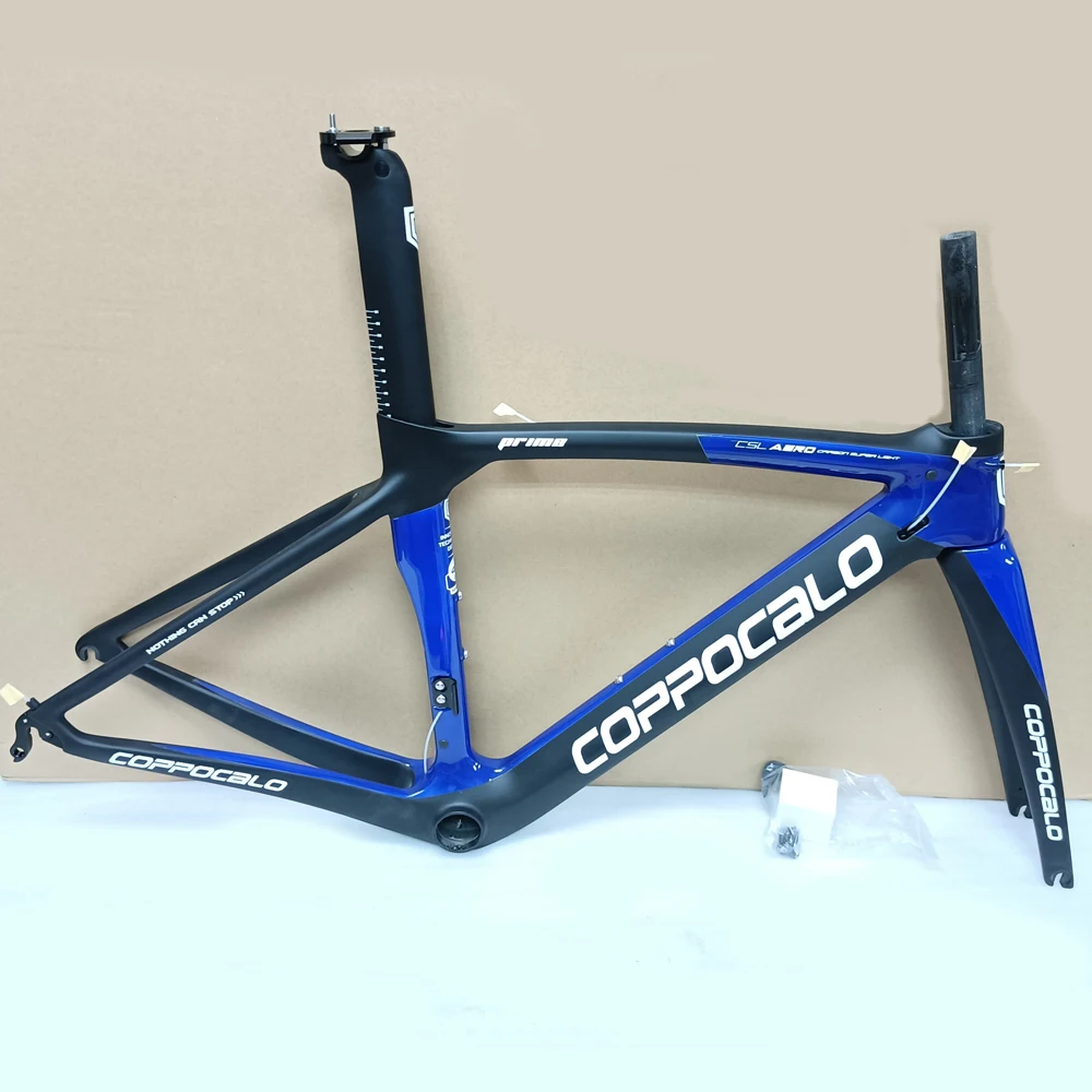 

High Quality Carbon Road Bicycle Frame Rim Brake 700C COPPOCALO Road Bike Frames 15 Colors Available