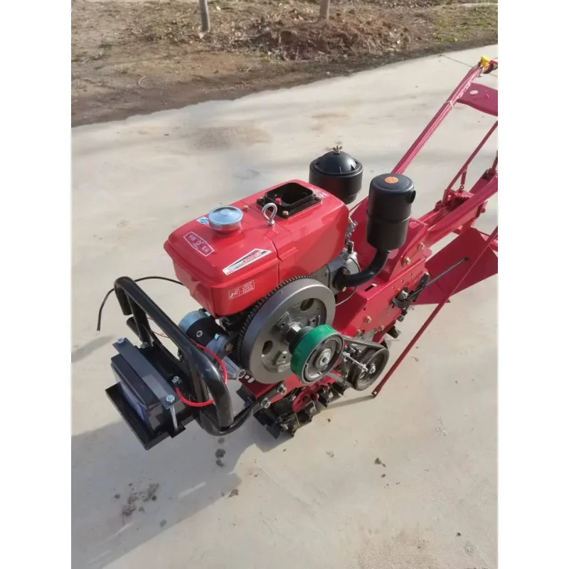 سلسلة بدء التشغيل الكهربائية، آلة تهب الثور الأحمر الصغيرة، محراث دوار، زراعة حراثة الأسمدة في البستان