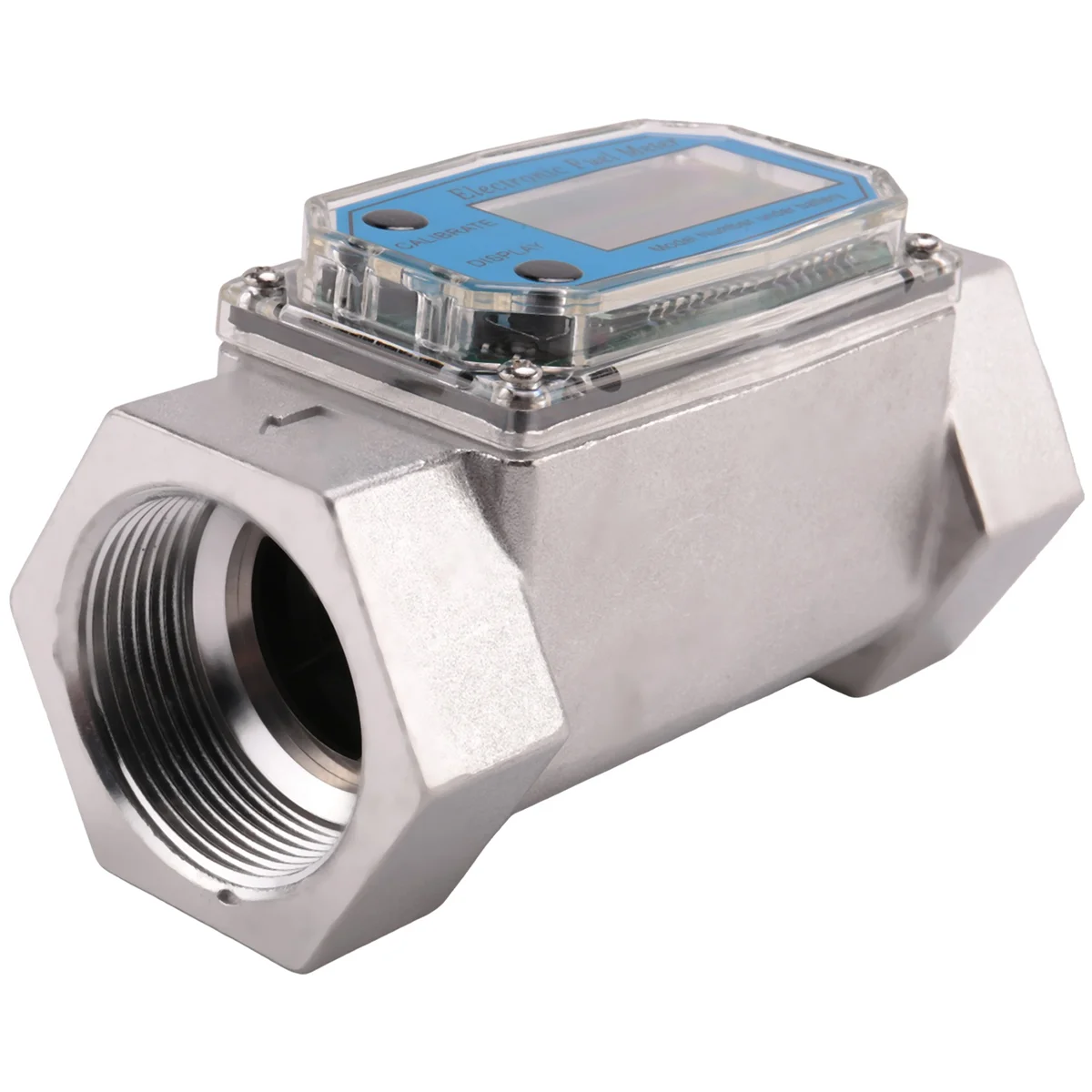 Tendências 1.5 Polegada medidor de fluxo de turbina digital, display lcd medidor de fluxo de água combustível, medidor de vazão para água da gasolina